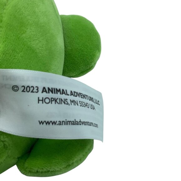 Claires Green Triceratops Dinosaur Super Puffed Plush Toy Animal Adventure NEW - Picture 4 of 6